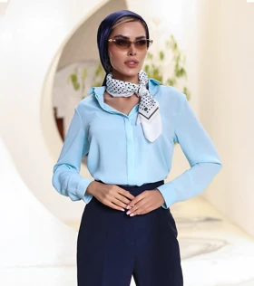 شومیز یقه شکاری