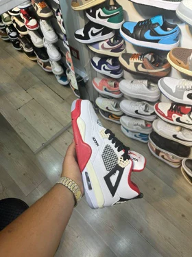 کتانی نایک جردن کفش جردن 4 رترو قرمز air jordan 4 retro