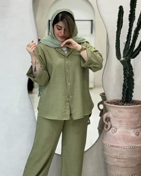 مانتو و شلوار فری سایز