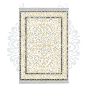 فرشینه از جنس پارچه هازان مخمل ترک طرح سنتی و مدرن برند دفه کد DHU139