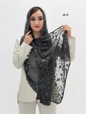 4165-شال حریر شکوفه