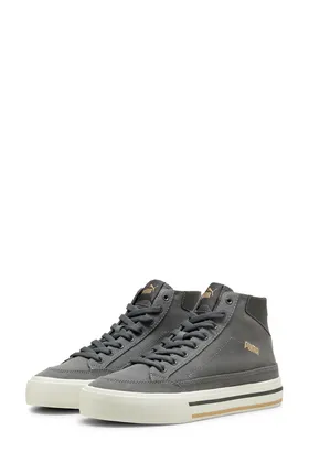 کفش کتانی بلند مردانه خاکستری Court Classic Vulc Mid