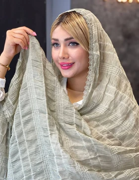 شال لبه گیپور ماندانا کد : 1009