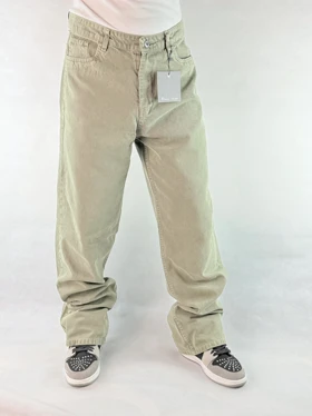 شلوار بگ مردانه سبز ساده 164