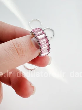 پک انگشتر نقره ای 8 عددی