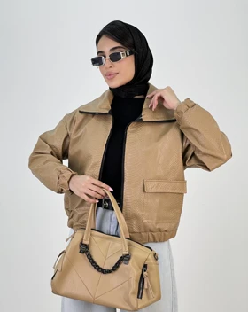 کاپشن چرم مهسان(49)کد:4437