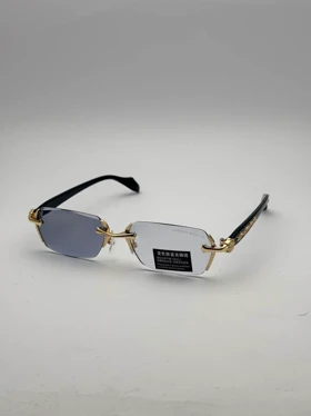 عینک فریم لس کروم هارتز کد 2924 Chrome Hearts (طلایی‌فوتوکروم)