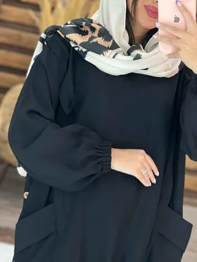 مانتو بابوس بغل سه دکمه