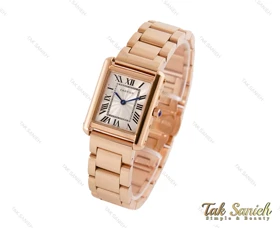 ساعت مچی کارتیه تانک زنانه رزگلد Cartier-3693-L