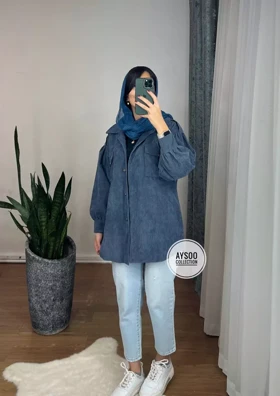 مانتو مخمل کبریتی گندم