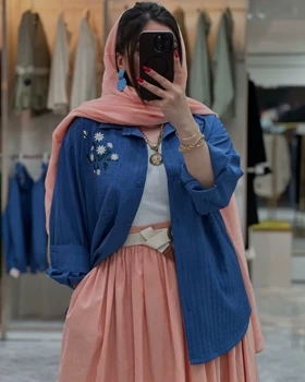 شومیز جیب بابونه