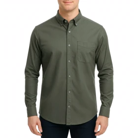پیراهن آستین بلند ساده مردانه برندمد مدل 1420294