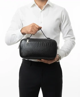 کیف دستی چرم طبیعی کاویان