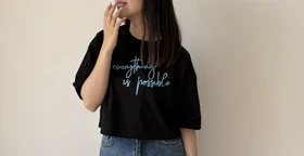 کراپ فونتی مشکی هیمه استایلیش