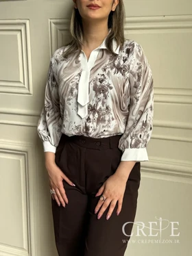 شومیز طرح کروات طرحدار