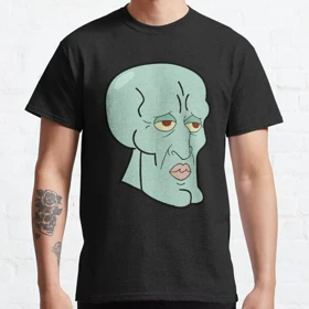تیشرت Spongebob | تیشرت باب اسفنجی طرح Handsome Squidward کد 118901