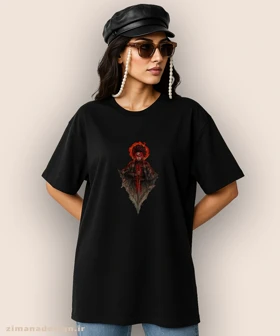 تیشرت لش مردانه و زنانه طرح شیطان کش شخصیت تانجیرو کد 939