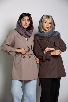 بارانی زنانه سانتانا ژیله دوبل میدی