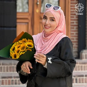 شال کویتی کشی با مروارید سفید