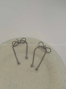 گوشواره پاپیونی طرحدار