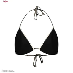 مایو 2 تکه دخترانه رنگ مشکی مدل 11020