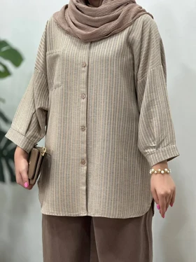 مانتو لینن طوطیا 6 کد 3628