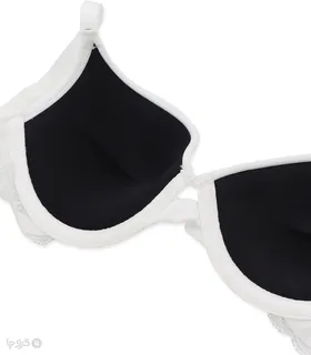 سوتین Neev نیو کاپ‌دار جک دار فنردار پرسی میکروفایبر و دانتل کد Belka 2057 سفید White