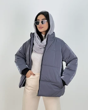کاپشن یقه ایستاده نیلسا(72)کد:4616