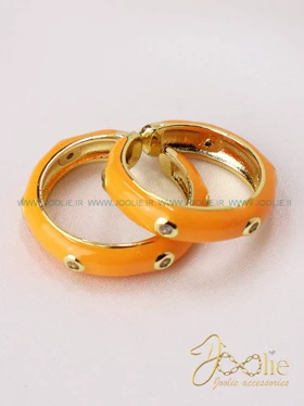 انگشتر زنانه میناکاری کد R4119 (نارنجی)