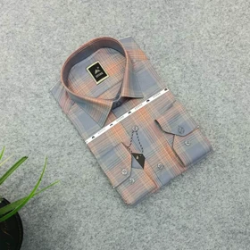 پیراهن مردانه استین بلند طرح چهارخونه