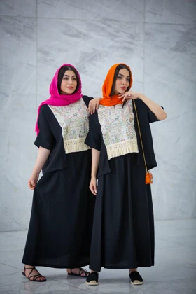 مانتو کرسپو سوزن دوزی با دامن