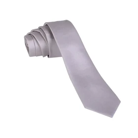 ست کراوات و دستمال جیب طوسی‌روشن 98140