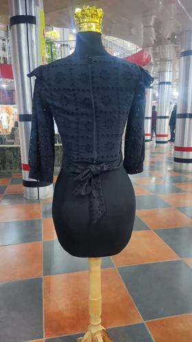 کراپ مجلسی مشکی کد 490