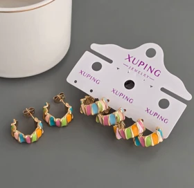 گوشواره رنگی ژوپینگ