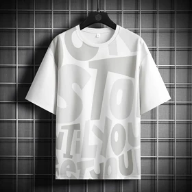 تیشرت طرح دار لش باکسی