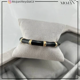 دستبند زنانه بنگل با طرح میناکاری شیک و ظریف کد bg10015