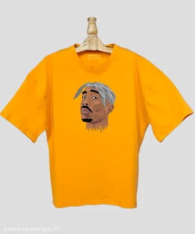 تیشرت لش مردانه و زنانه طرح توپاک شکور کد 786