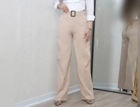 شلوار زنانه بگ مازراتی بغل زیپ‌دار