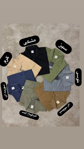 پیراهن استین کوتاه کتان دو جیب 2646