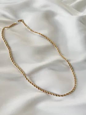 گردنبند طنابی طرح طلا