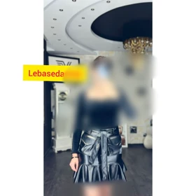 دامن چرم مجلسی دخترانه مشکی