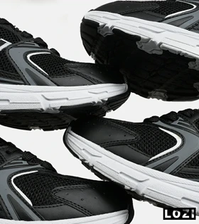 کفش کتانی زنانه و مردانه مشکی طوسی سفید NEW BALANCE 530 مدل 6625