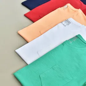تیشرت ساده جیب‌دار