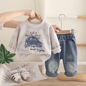 ست بلوز و شلوار ماشین بچگانه