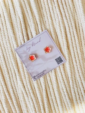 گوشواره میناکاری فلاور