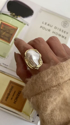 انگشتر مرواریدی دفرمه