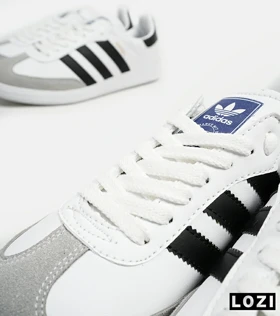 کفش کتانی مردانه سفید مشکی ADIDAS Samba