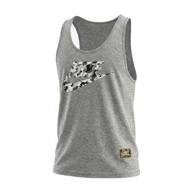 رکابی قهرمانی نایک (Nike) طوسی با طرح چریکی (پنبه یک‌رو کشی)