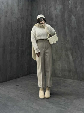 شلوار مام ساده