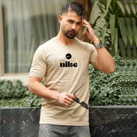 تیشرت مردانه 2 NIKE کرمی